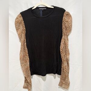 Generation Love Quinn Cheetah Print Puff Sleeve Top